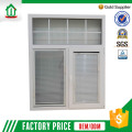 Nueva venta caliente pvc inclinación y giro ventana de persianas WJ ventana de vidrio de diseño nuevo con persianas